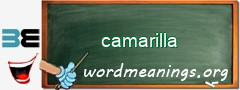 WordMeaning blackboard for camarilla